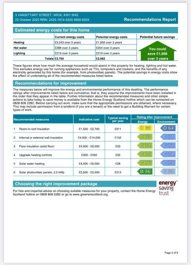 2 Bedroom Townhouse With Seaview On The Nc500 Wick 윅 외부 사진